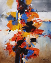 Zohaib Rind, 18 x 24 Inch, Acrylic On Canvas, Abstract Painting, AC-ZR-179